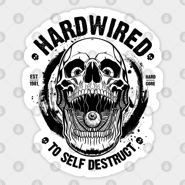 HARDWIRED Sticker by artslaves